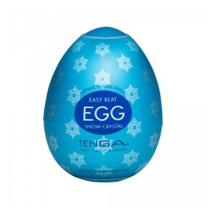 Tenga Egg Snow Crystal - masturbator jajko (niebieski)