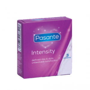 Pasante Ribs&Dots - Prezerwatywy z wypustkami (1op./3szt.)