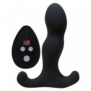 Aneros Vice 2 Anal Stimulator Black - wibrujący masażer prostaty z pilotem (czarny)