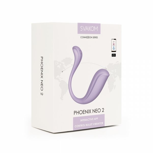 Svakom - Connexion Series Phoenix Neo 2 Interactive Bullet Vibrator - wibrator (lawendowy)