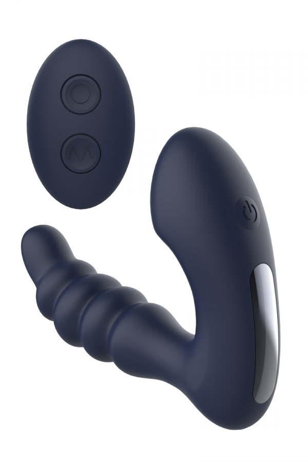 Dream Toys StarTroopers Voyager Prostate Massager with Remote - masażer prostaty (czarny)