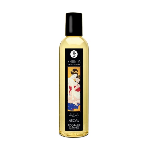 Shunga Adorable Massage Oil 250 ml - olejek do masażu pobudzający zmysły