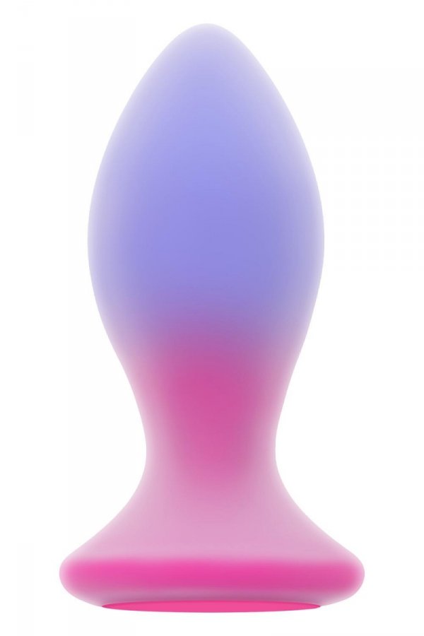 Evolved Paradise Plug - korek analny z wibracjami (różowy/niebieski)
