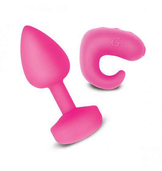 Gvibe Gkit - wibrujący korek analny z mini wibratorem (fuksja)