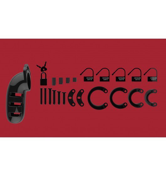 ManCage Model 06 Chastity 5.5'' Cock Cage - męski pas cnoty (czarny)