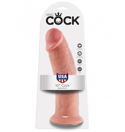 King Cock big dildo - 10'' Cock sztuczny penis (cielisty)