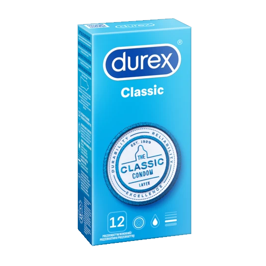 Durex Classic - Prezerwatywy klasyczne (1op./12szt.)