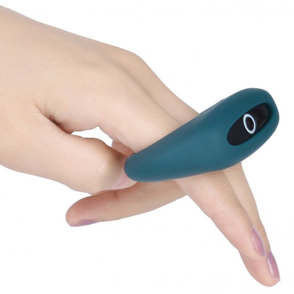 Magic Motion Dante II Smart Wearable Ring - wibrujący pierścień na penisa z aplikacją (morski)