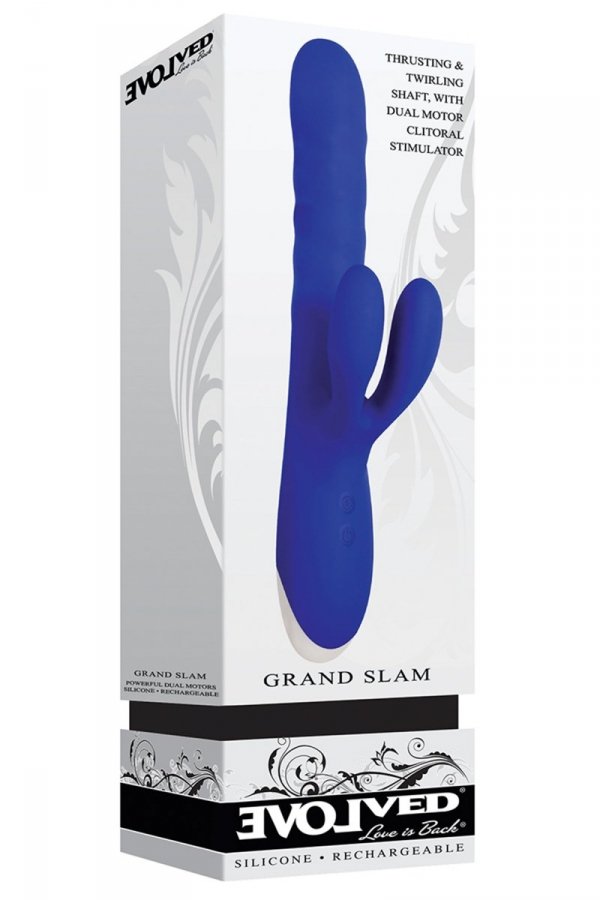 EVOLVED GRAND SLAM - wibrator króliczek (granatowy)