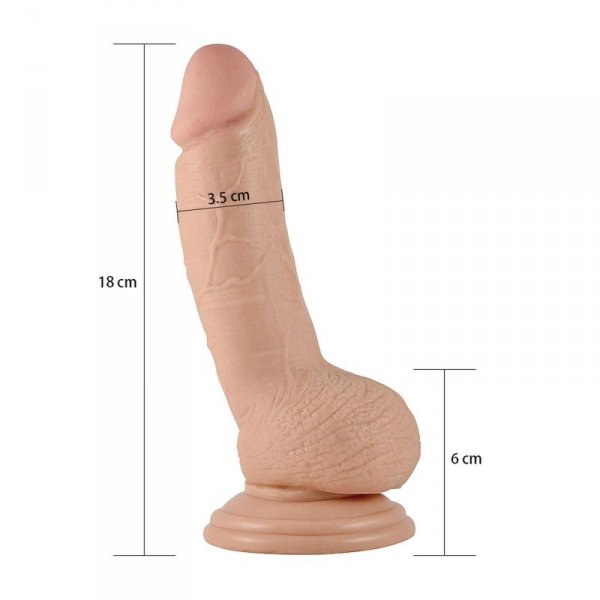 7&quot; Real Extreme Dildo Flesh