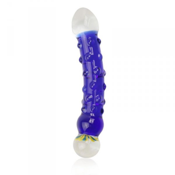 7.5&quot; Glass Romance Blue