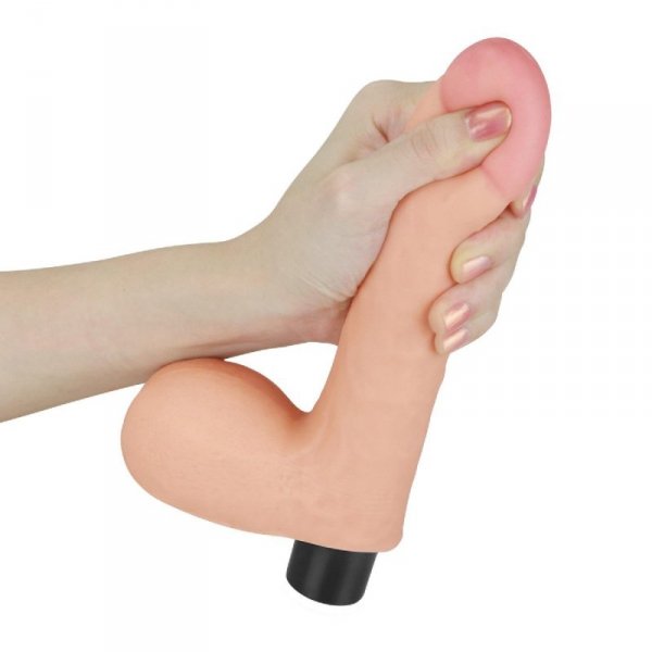 8&quot; REAL SOFTEE Vibrating Dildo