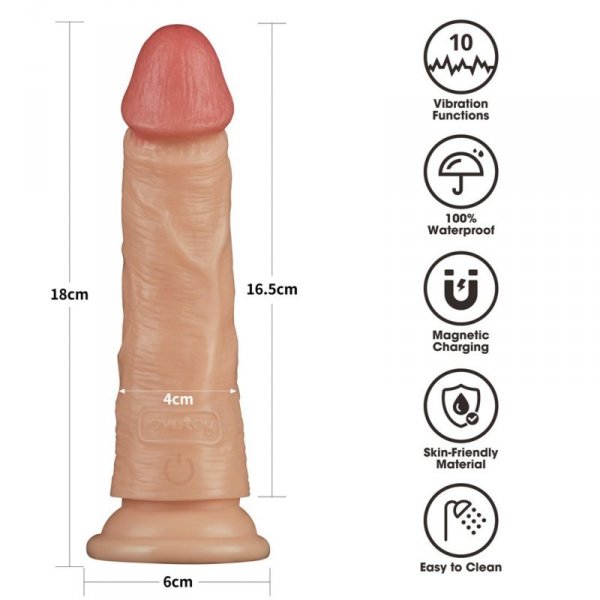 7&#039;&#039; Vibrating Power Basics Cock