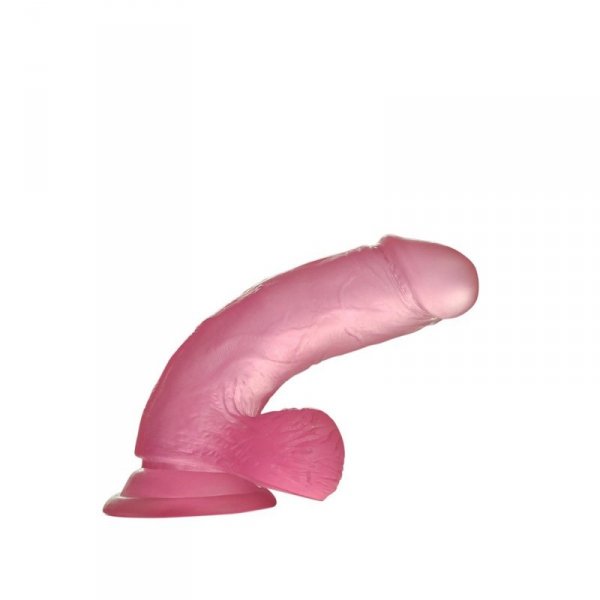 6&quot; Jelly Studs Crystal Dildo Small Pink