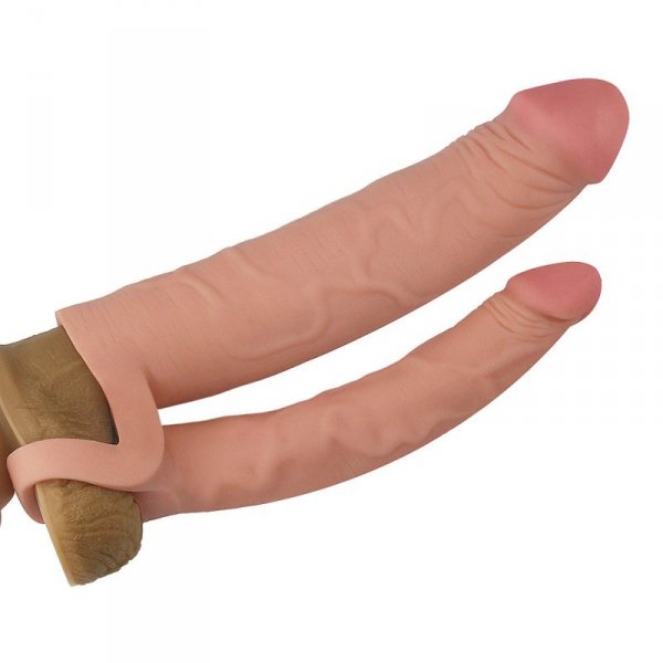 Add 2&quot; Pleasure X Tender Double Penis Sleeve