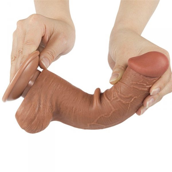 8&#039;&#039; Sliding Skin Dual Layer Dong Brown