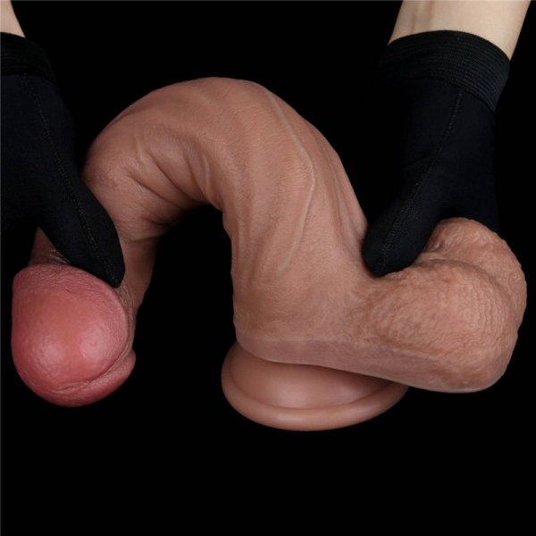 9&#039;&#039; Dual Layered Silicone Cock