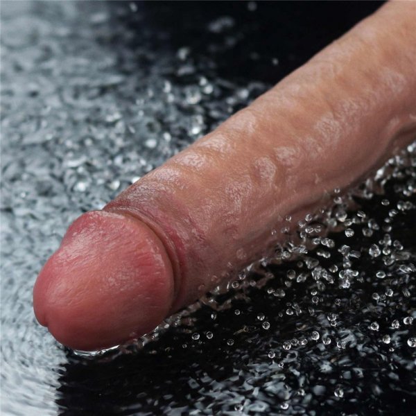 9.5&quot; REAL SOFTEE Rechargeable Silicone Vibrating Dildo