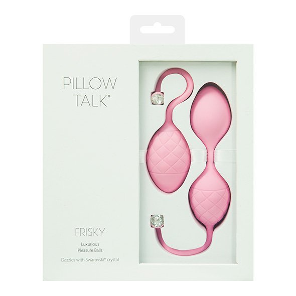 Pillow Talk Frisky Pleasure Balls Pink - kulki gejszy (różowy)