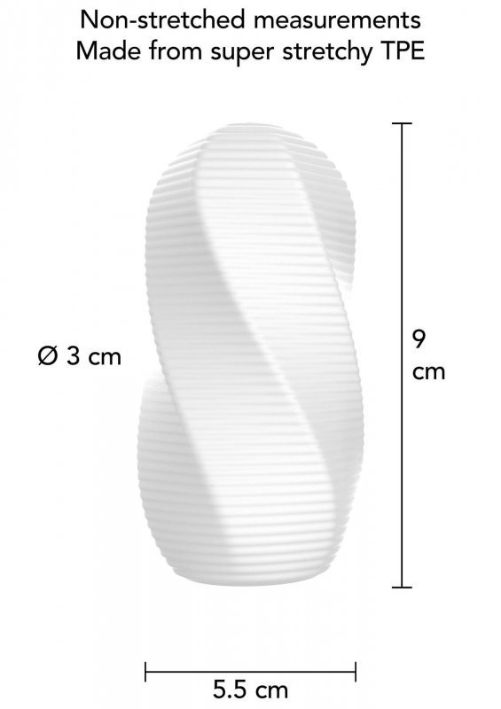 Medium Masturbator Swirl White