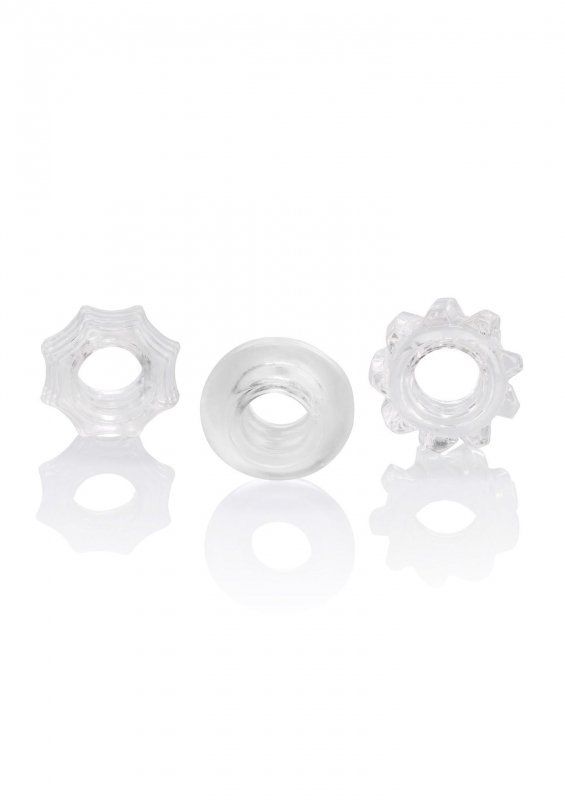 Pierścień-REVERSIBLE RING SET CLEAR