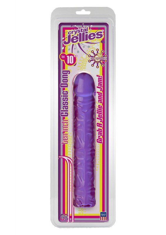 Dildo-CLASSIC JELLY DONG 10&quot;&quot;&quot;&quot; PURPLE