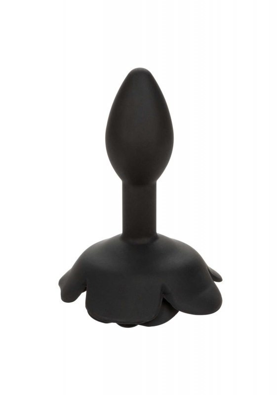 Small Rose Anal Plug Black