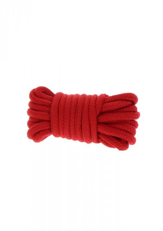 Wiązania-BONDAGE ROPE 5 METER RED