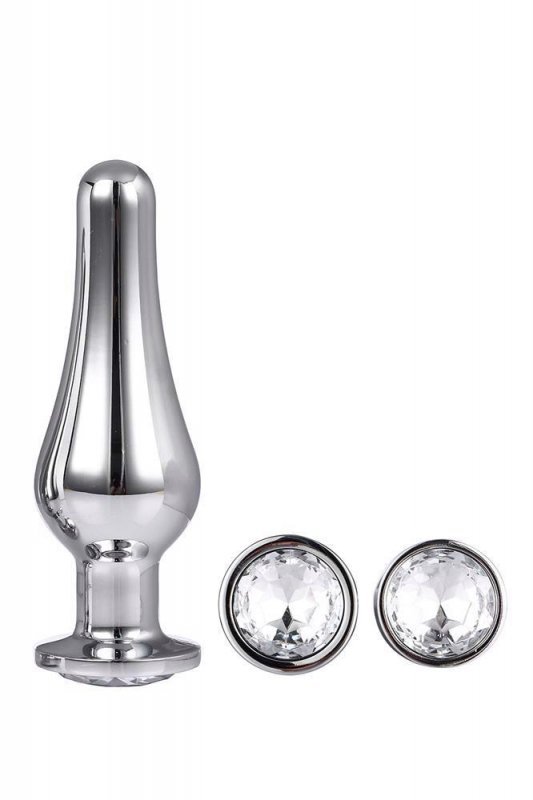Dream Toys GLEAMING LOVE PLEASURE SET SILVER - zestaw korków analnych (srebrne)