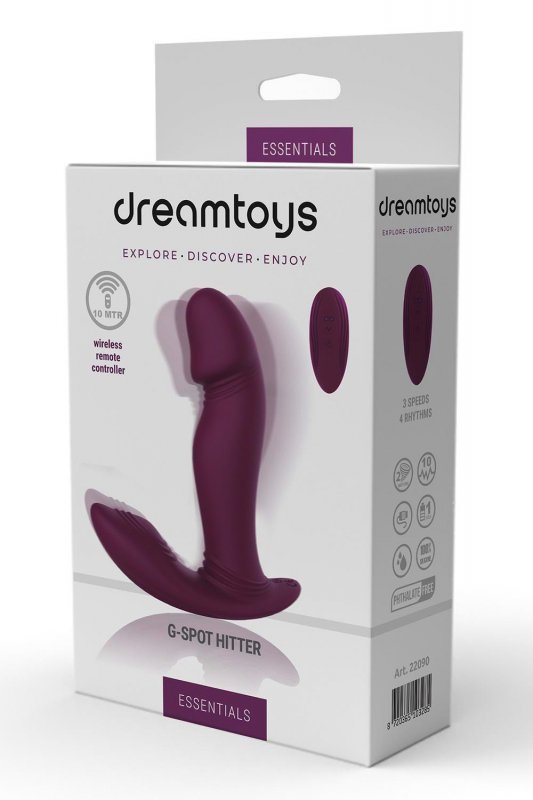 Dream Toys ESSENTIALS G-SPOT HITTER WITH REMOTE CONTROL - wibrator na pilota (fioletowy)