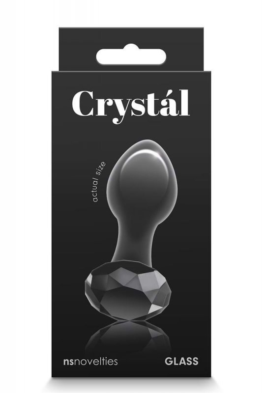 NS Novelties CRYSTAL GEM BLACK - korek analny (czarny diament)