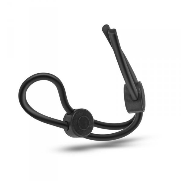 Pierścień-STAY HARD DOUBLE LOOP COCK RING BLACK