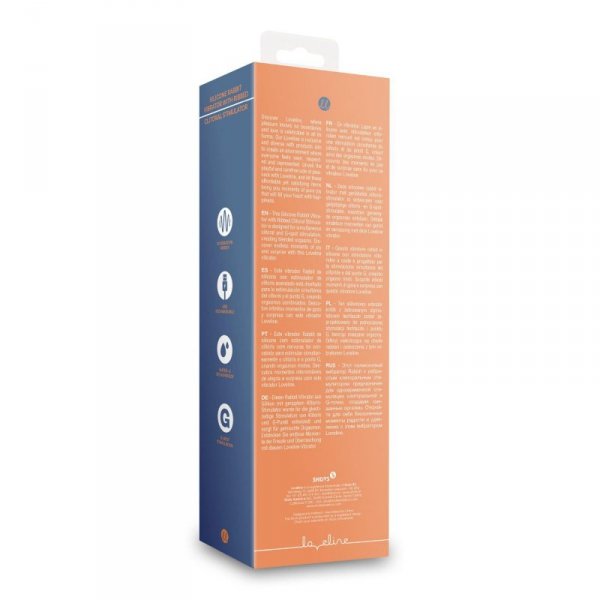 Silicone Rabbit Vibrator with Ribbed Clitoral Stimulator