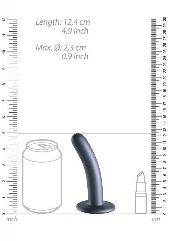 Smooth Silicone G-Spot Dildo - 5&#039;&#039; / 12 cm