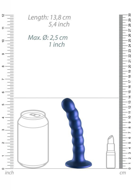 Beaded Silicone G-Spot Dildo - 5&#039;&#039; / 13 cm