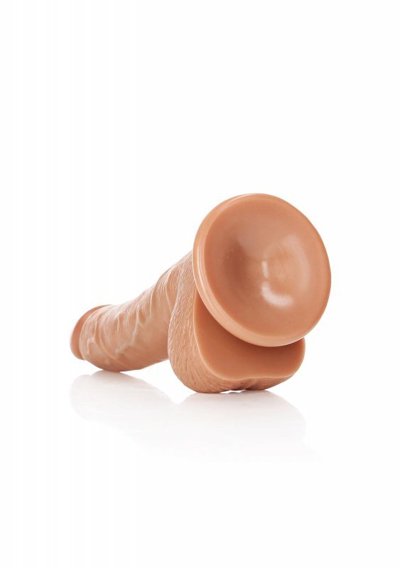 Curved Realistic Dildo  Balls  Suction Cup - 7&quot;&quot;/ 18 cm