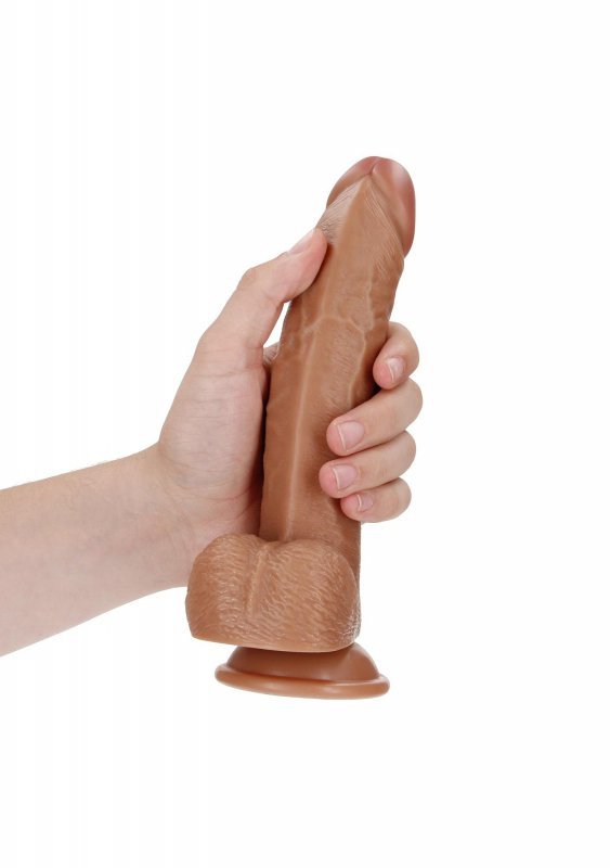 Curved Realistic Dildo  Balls  Suction Cup - 8&quot;&quot;/ 20,5 cm