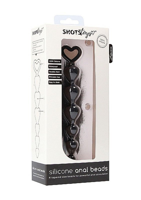 Silicone Anal Beads - Black