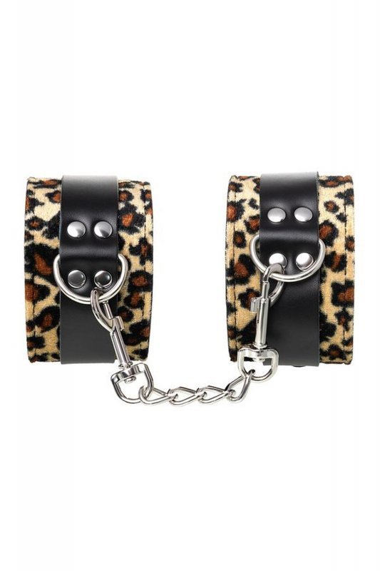 Anonymo handcuffs, PU leather, print, 27 cm