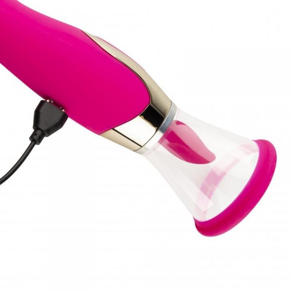 Pleasure Pump With G-Spot Vibrator - Pink