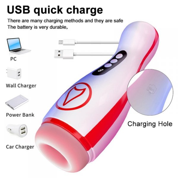 Masturbator Cup , 7 Suction Power, 7 Vibration Setting