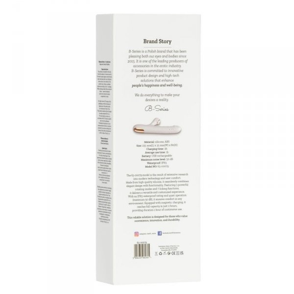 Silicone Vibrator - 3 rotating functions and 7 licking functions