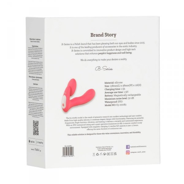 Silicone vibrator 3 speeds, 6 frequencies,
Finger function,
Heating + APP control