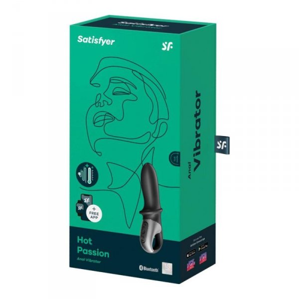 Satisfyer Hot Passion Anal Connect App - podgrzewany masażer prostaty (czarny)