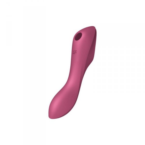 Satisfyer Curvy Trinity 3 red - masażer łechtaczki (czerwony)