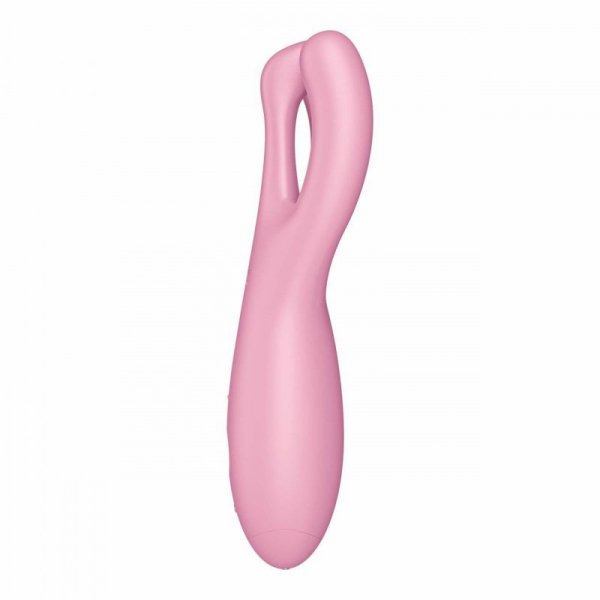 Satisfyer Threesome 4 Connect App Pink - masażer łechtaczki (różowy)
