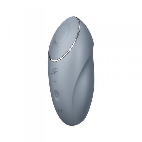 Satisfyer Tap &amp; Climax 1 bluegrey - masażer łechtaczki (szary)