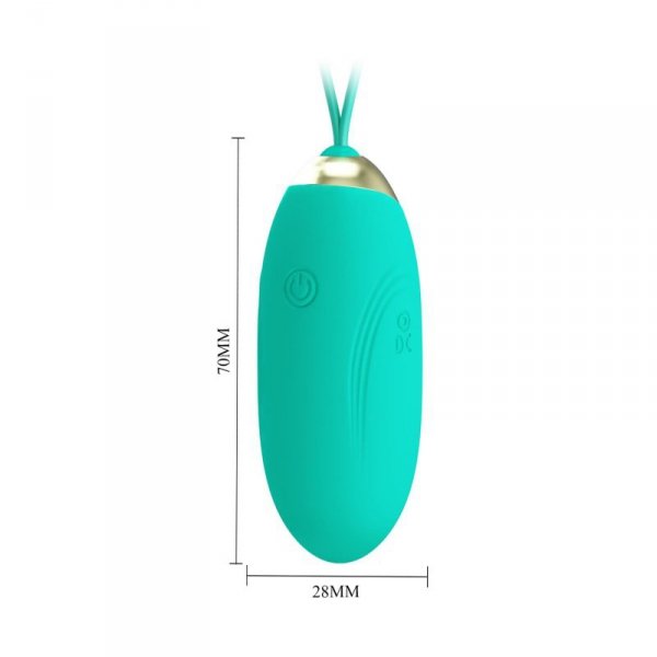 PRETTY LOVE - JENNY Dream chaser 1, Green, Wireless remote control 12 vibration functions