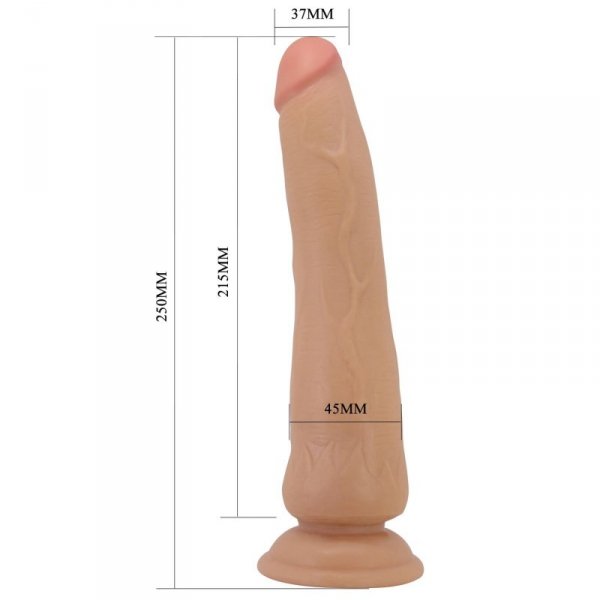 PRETTY LOVE - TIEMEYER 9.8&quot;(250mm)  Sliding Skin Series TPR, Suction base