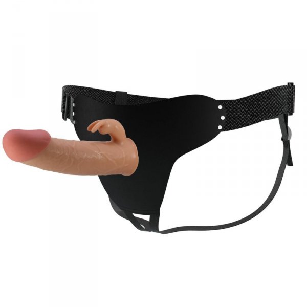 PRETTY LOVE - Mavis Flesh, Universal Strap-On Harness, Dildo 7.4&#039;&#039; TPR